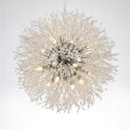 Chic Modern Metal Crystal Globe Design Chandeliers Kitchen Lighting Dining Room Lighting Ceiling Light 1 Bulb