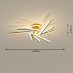 Abstract Tube Flower Shaped LED Nordic Flush Mount Lighting Ceiling Lights