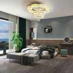 Ambient Crystal LED Flush Mount Light - 20''/24''/31'', Gold or Silver