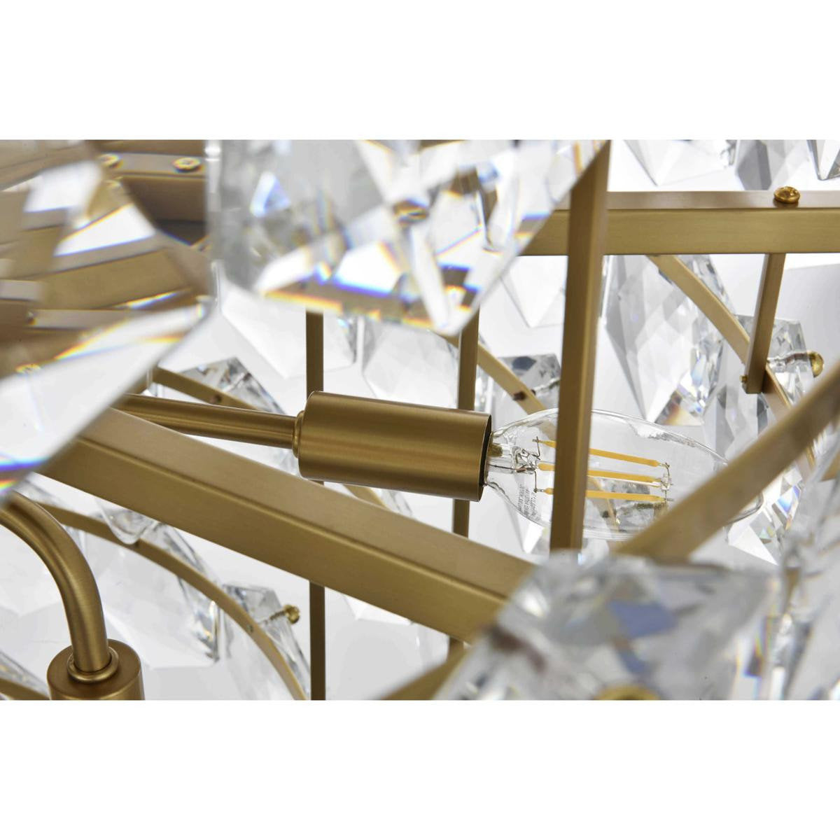 Adaline 38 Light Chandelier, Satin GoldBy Elegant Furniture & Lighting
