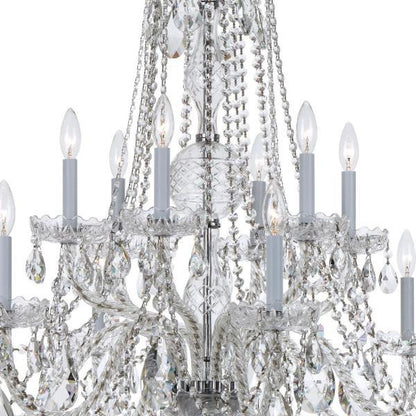 Crystal 6-Light Chandelier in Classic Style, 37.5"Wx48"HBy Crystorama Lighting