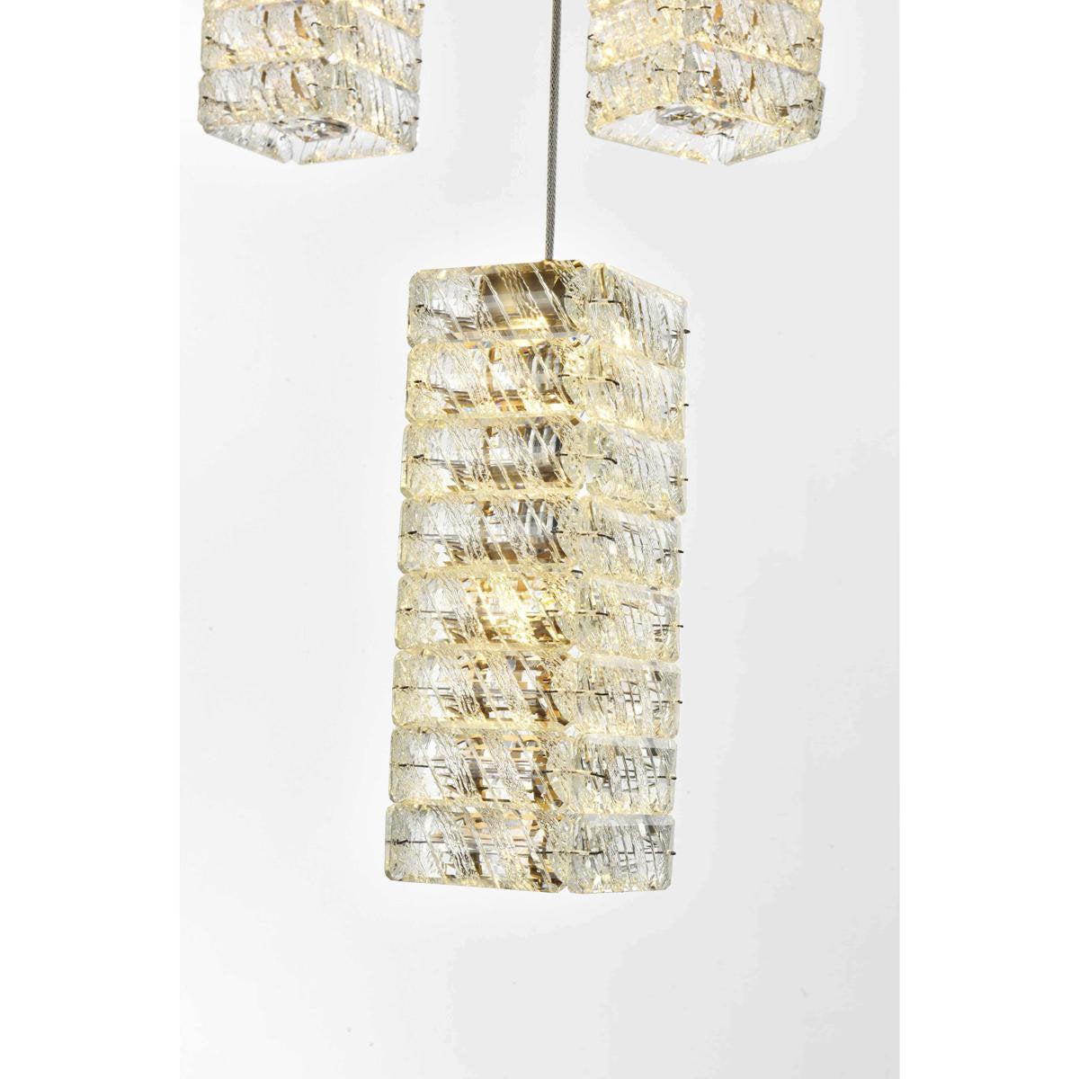 Aston 16 Light Pendant, Satin GoldBy Elegant Furniture & Lighting