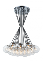 The Bougie Chandelier, 19-Light, Brass, Aged Gold Brass, 29.5"W (C63019AGCL 305UQ8A)