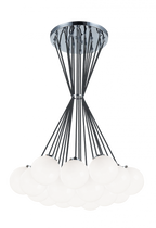 The Bougie Chandelier, 19-Light, Chrome, 29.5"W (C63019CHCL 305UQ8D)