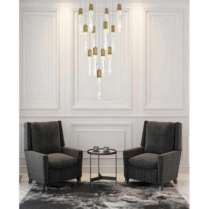 Aurora 13 Light Pendant, Satin GoldBy Elegant Furniture & Lighting
