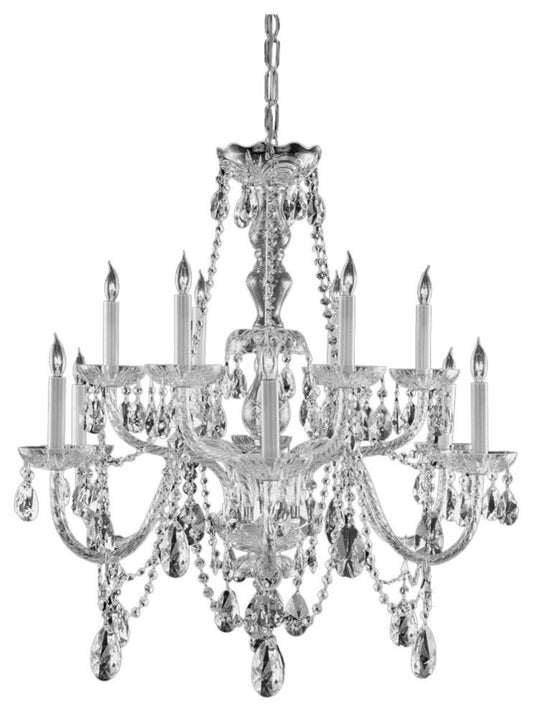 Crystorama 12-Light Clear Swarovski Spectra Crystal Chrome ChandelierBy Crystorama Lighting