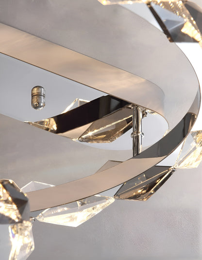 Acquedolci | Luxury Crystal Circular Ceiling Chandelier, 48w LargeBy Miron Demid LLC