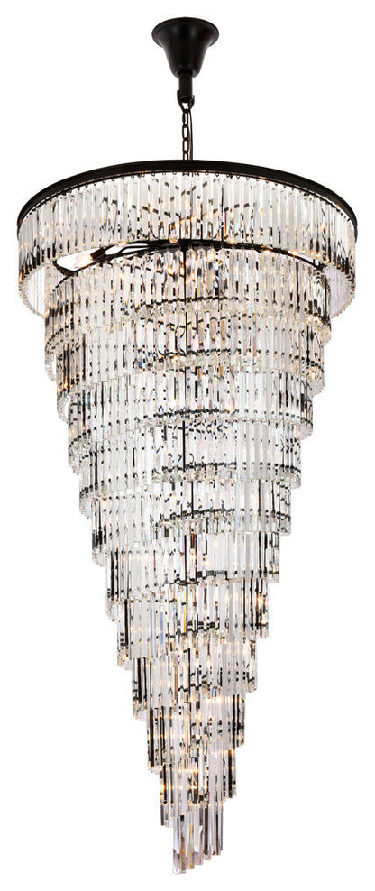Elegant Lighting Sydney 48" Spiral Crystal ChandelierBy Elegant Furniture & Lighting