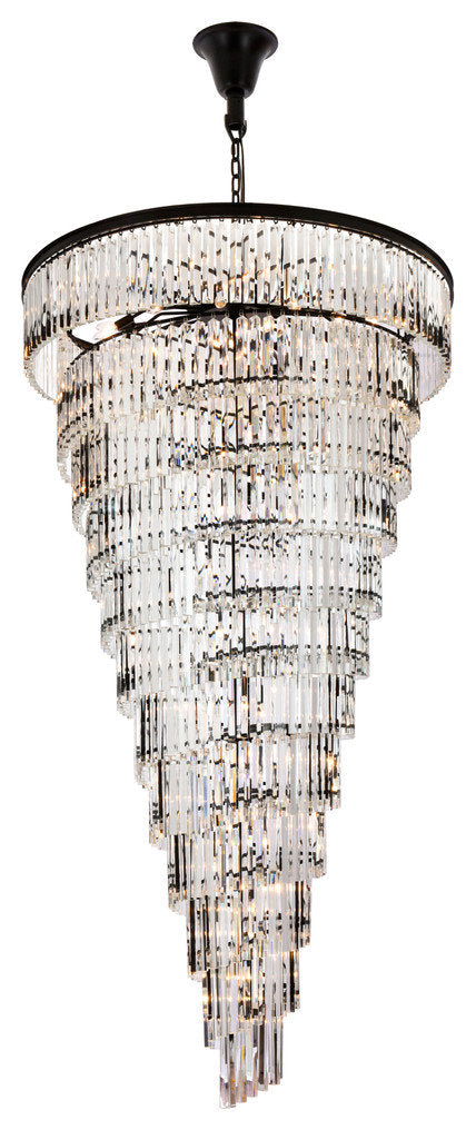 Elegant Lighting Sydney 48" Spiral Crystal ChandelierBy Elegant Furniture & Lighting