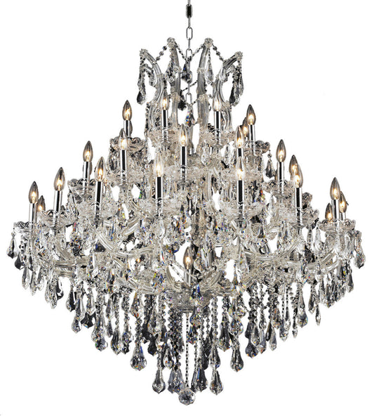 Maria Theresa 37-Light Chandelier, Chrome With Clear Royal Cut CrystalBy Elegant Furniture & Lighting