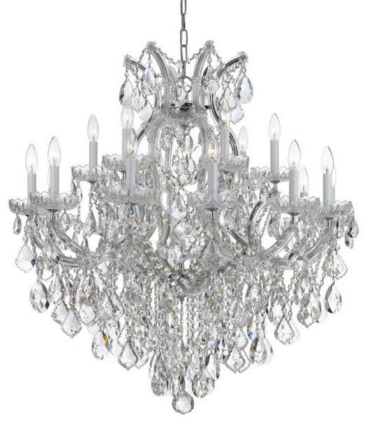 Crystorama 4418-CH-CL-MWP Maria Theresa - Eightteen Light ChandelierBy Crystorama Lighting
