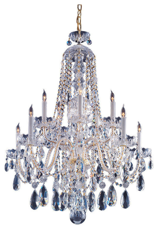 Crystorama 10-Light Clear Crystal Chrome Chandelier, Polished Chrome, Polished BBy Crystorama Lighting