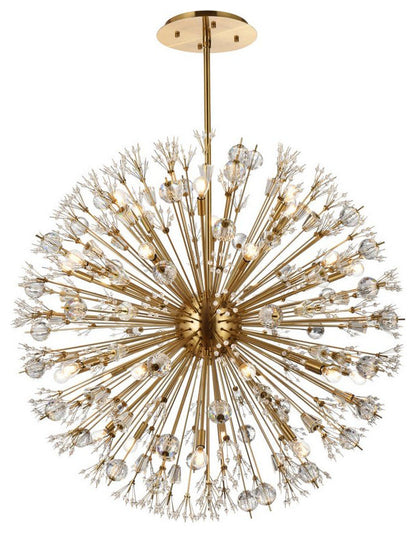 Elegant Lighting 2500D44 Vera 32 Light 44"W Crystal Sputnik - BlackBy Elegant Furniture & Lighting