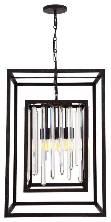 Crystorama Hollis 8-Light Bronze Chandelier, Forged BronzeBy Crystorama Lighting