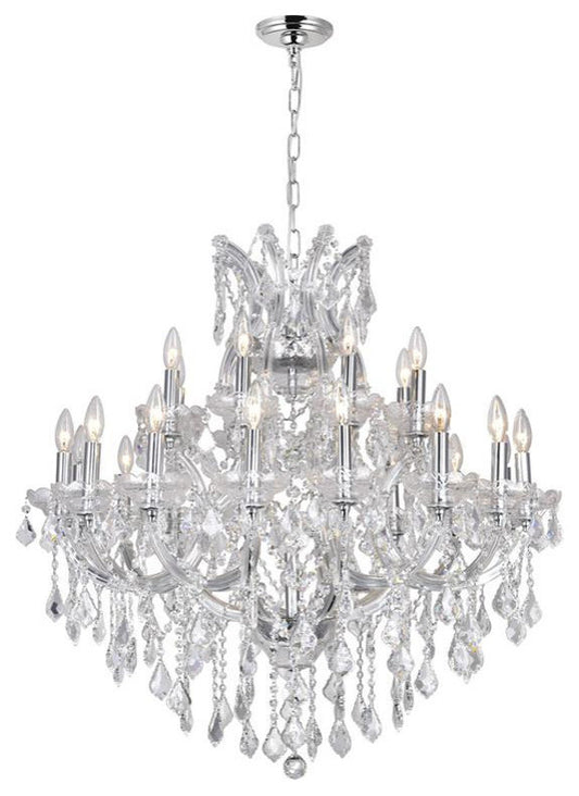CWI Lighting Maria Theresa 25 Light Up Traditional Metal Chandelier in ChromeBy CWI Lighting