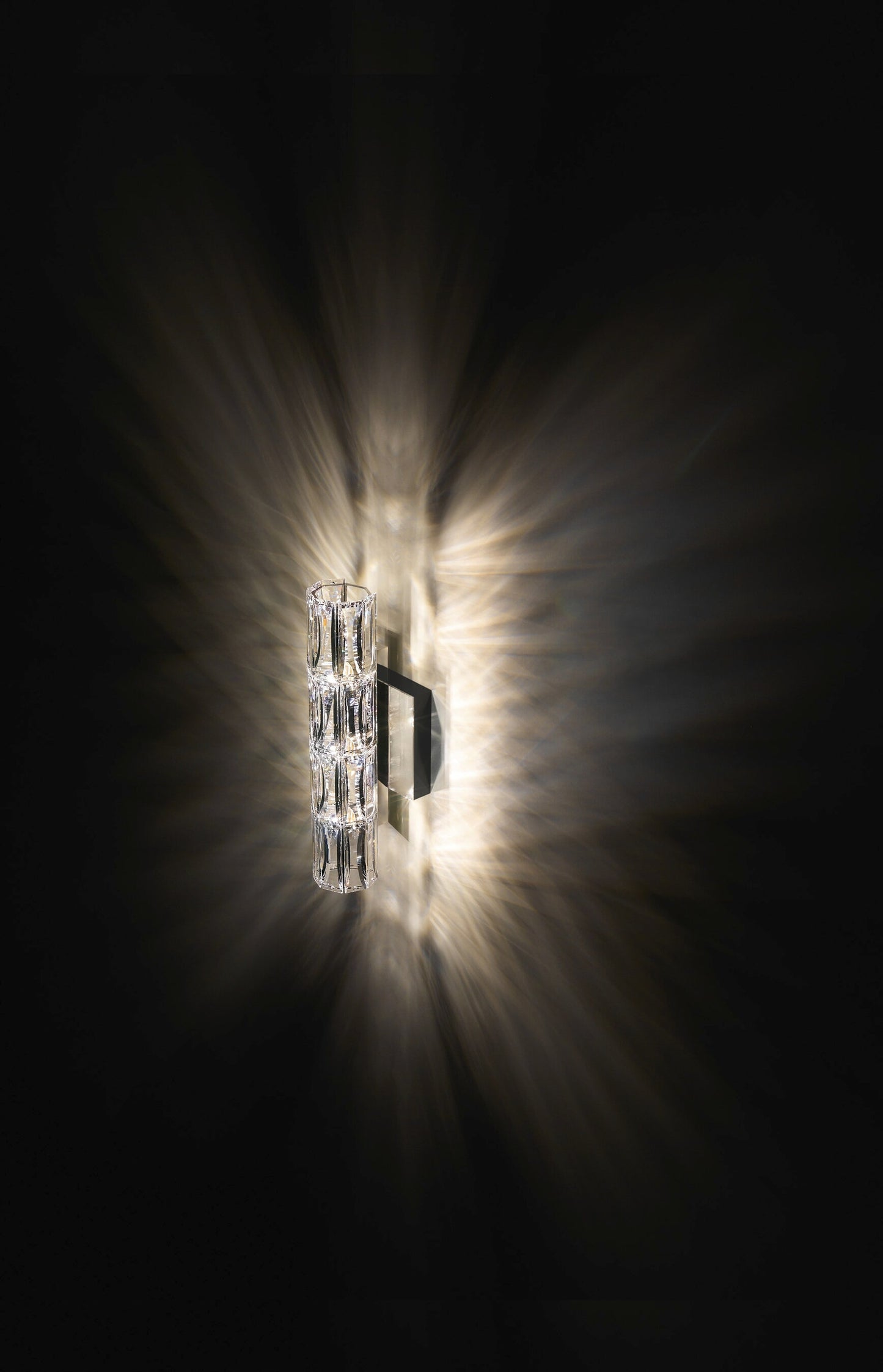 Schonbek A9950Nr700224 3 Light Crystal Sconce, Stainless SteelBy Schonbek