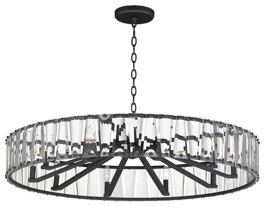 Maxim Lighting Odeon 10-Light Chandelier, Black/Beveled Crystal, 21869BCBKBy Maxim Lighting International