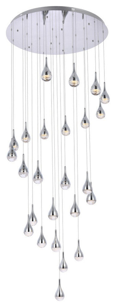 Amherst LED Chandelier in ChromeBy Elegant Furniture & Lighting