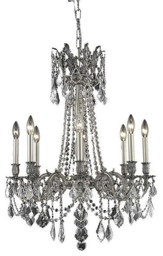Elegant Lighting Rosalia 24" 8 Light Royal Crystal ChandelierBy Elegant Furniture & Lighting