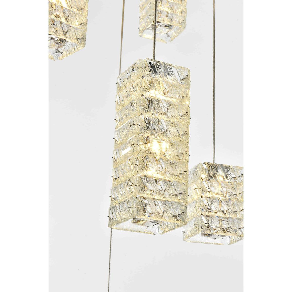 Aston 16 Light Pendant, ChromeBy Elegant Furniture & Lighting