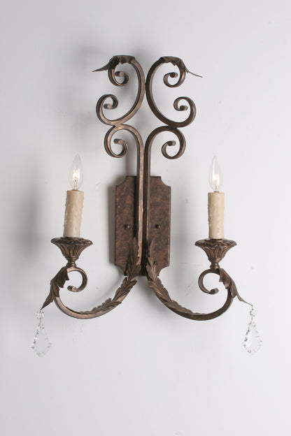 16 Wide Serratina 2 Light Wall SconceBy Meyda Lighting