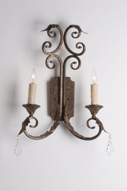 16 Wide Serratina 2 Light Wall SconceBy Meyda Lighting