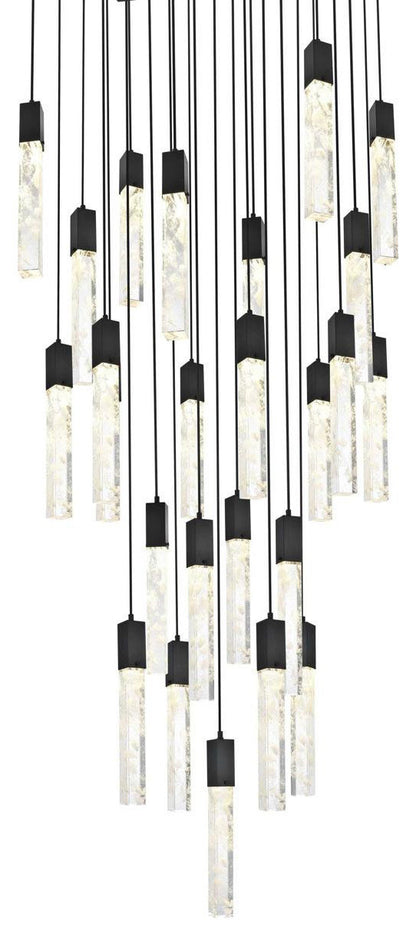 Aurora 16 Light Chandelier, Satin GoldBy Elegant Furniture & Lighting