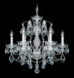 Century Chandelier, 6-Light, Heirloom Gold, Clear Heritage Crystal, 21"W (1705-22 17V1DX)