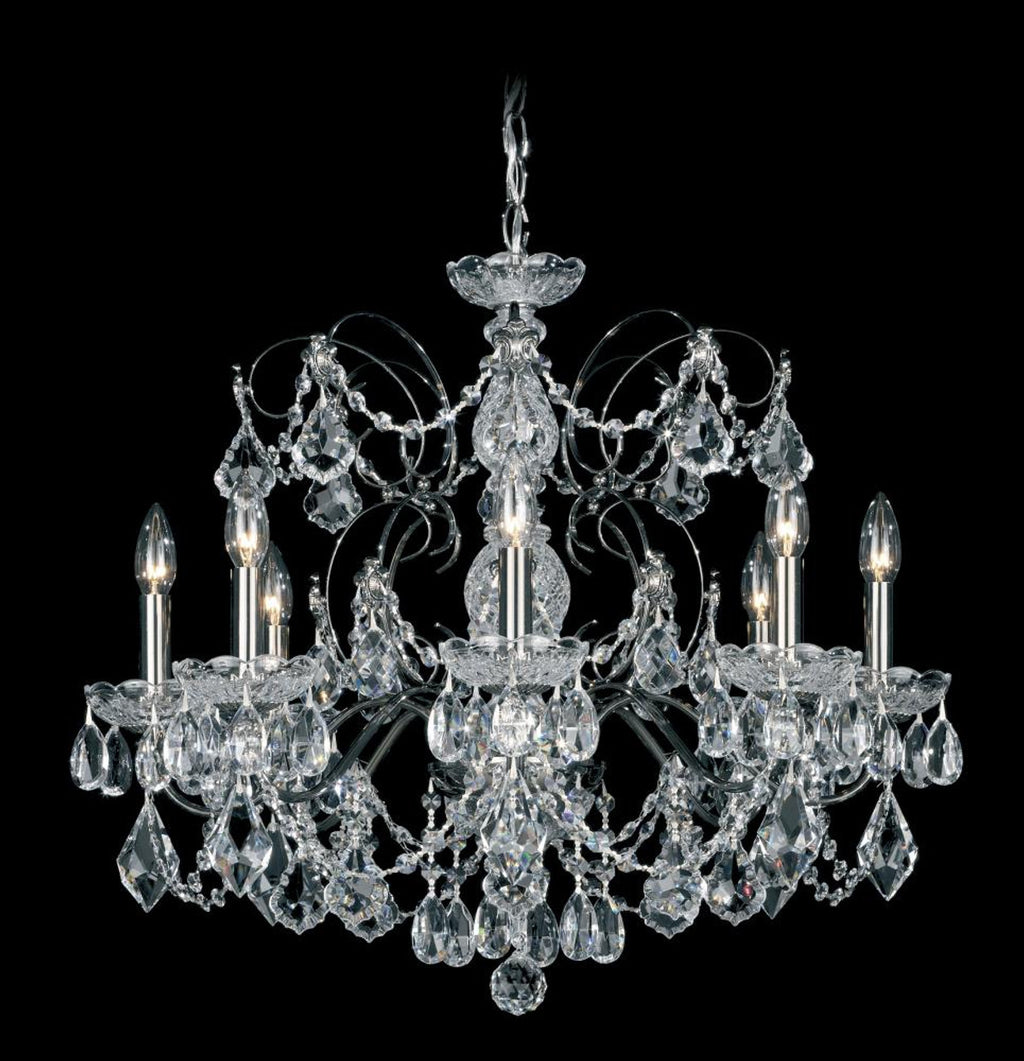 Renaissance Chandelier, 8-Light, Etruscan Gold, Clear Heritage Crystal, 26.5"W (3787-23 Y9TUX)