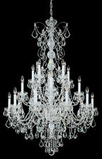 Century Chandelier, 20-Light, Polished Silver, Clear Heritage Crystal, 37"W (1716-40 1A2CT)