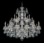 Century Chandelier, 28-Light, Polished Silver, Clear Heritage Crystal, 42.5"W (1718-40 1A2CW)