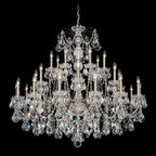Century Chandelier, 28-Light, Etruscan Gold, Clear Heritage Crystal, 42.5"W (1718-23 1HWRW5)