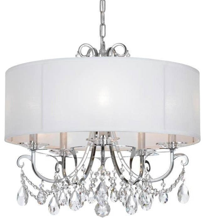 Crystorama 6625-CH-CL-S Othello - Five Light ChandelierBy Crystorama Lighting