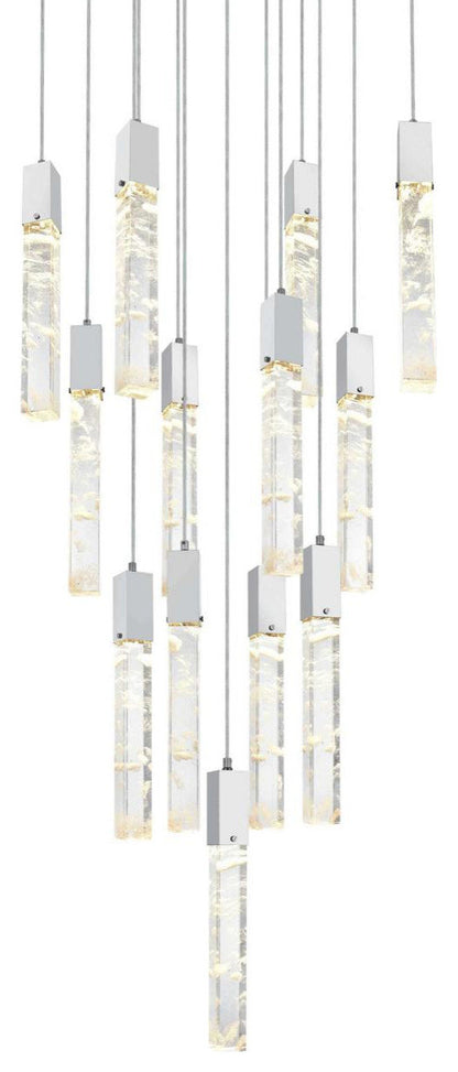 Aurora 13 Light Pendant, ChromeBy Elegant Furniture & Lighting