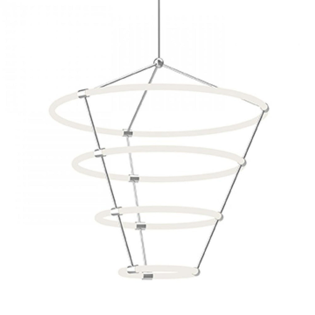 Santino 33-in LED 4 Tier Chandelier