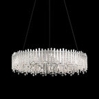 Sarella Pendant, 18-Light, Polished Stainless Steel, Clear Heritage Crystal, 36"W (RS8349N-401H 1J2U8M)