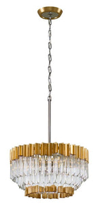 Chrysalis Pendant, 9-Light, Modern Brass, Black Crystal, 20.5"W (131142-SKT-LONG-86-BP0756 5YZVFF)