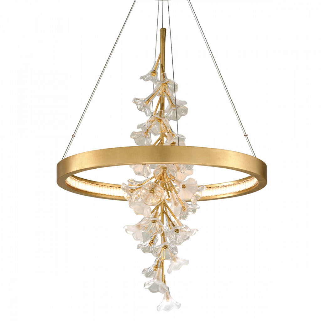 Jasmine Chandelier, 1-Light, LED, Gold, 38.5"H (268-71-GL CY8W)