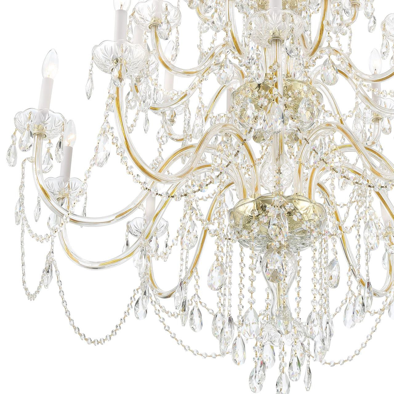 Traditional 25 Light Crystal Chandelier