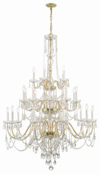 Traditional 25 Light Crystal Chandelier