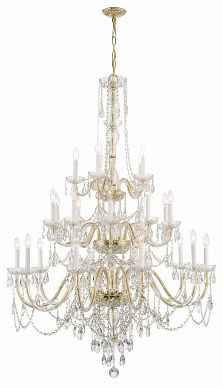 Traditional 25 Light Crystal Chandelier