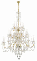 Traditional 25 Light Crystal Chandelier