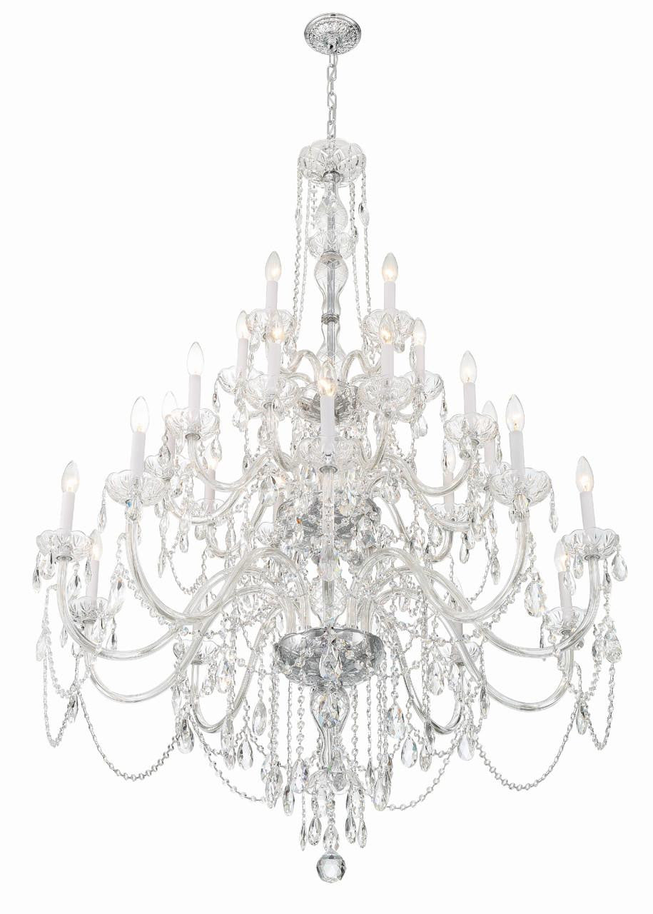 Traditional 25 Light Crystal Chandelier