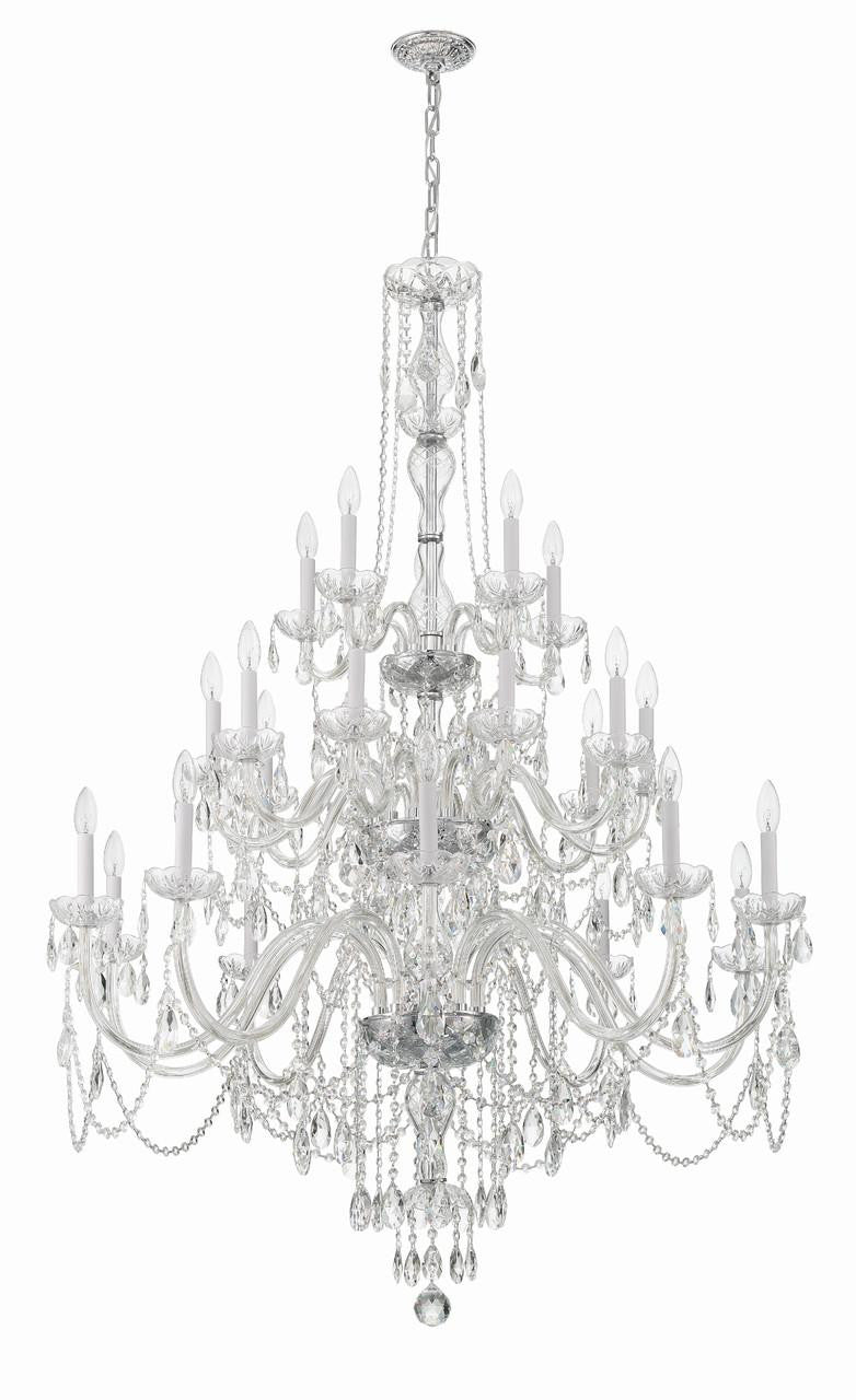 Traditional 25 Light Crystal Chandelier