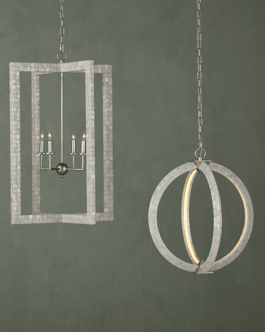 Arietta White Orb Chandelier
