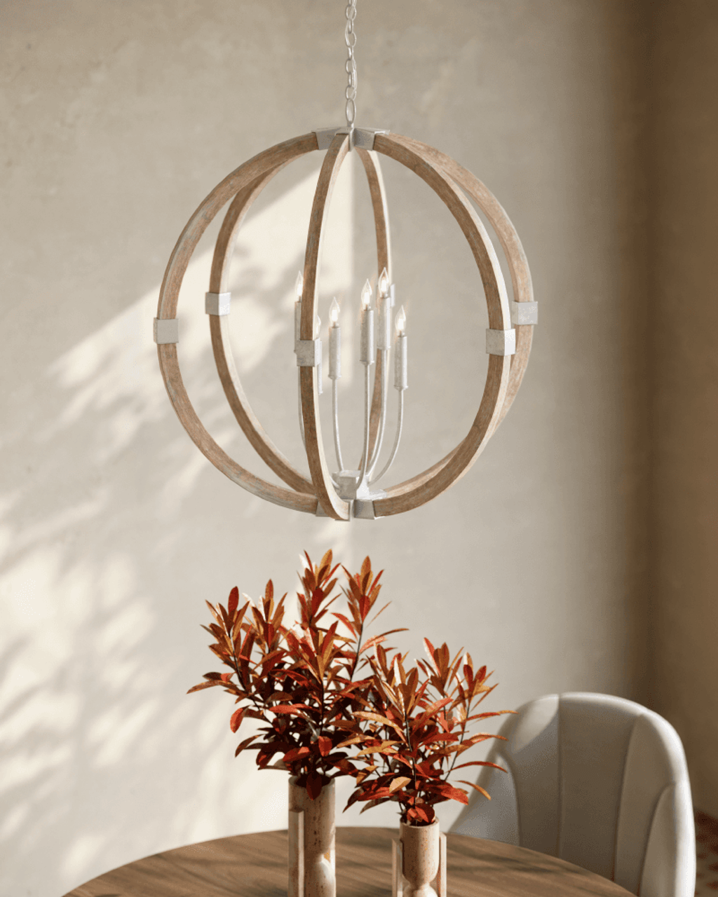 Bastian Sandstone Orb Chandelier