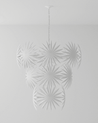 Bismarkia Large White Chandelier