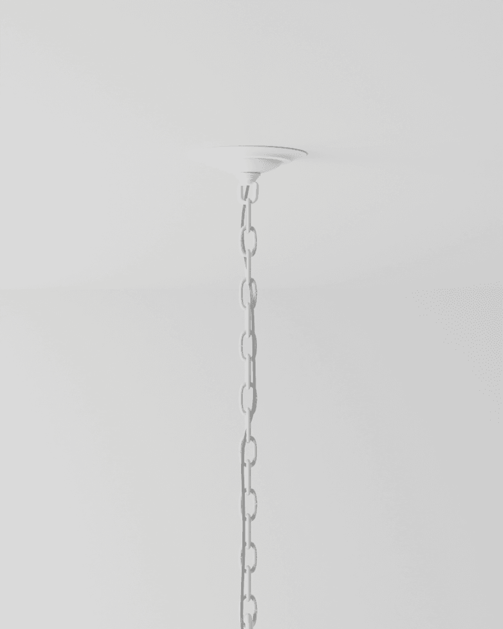 Bismarkia Large White Chandelier