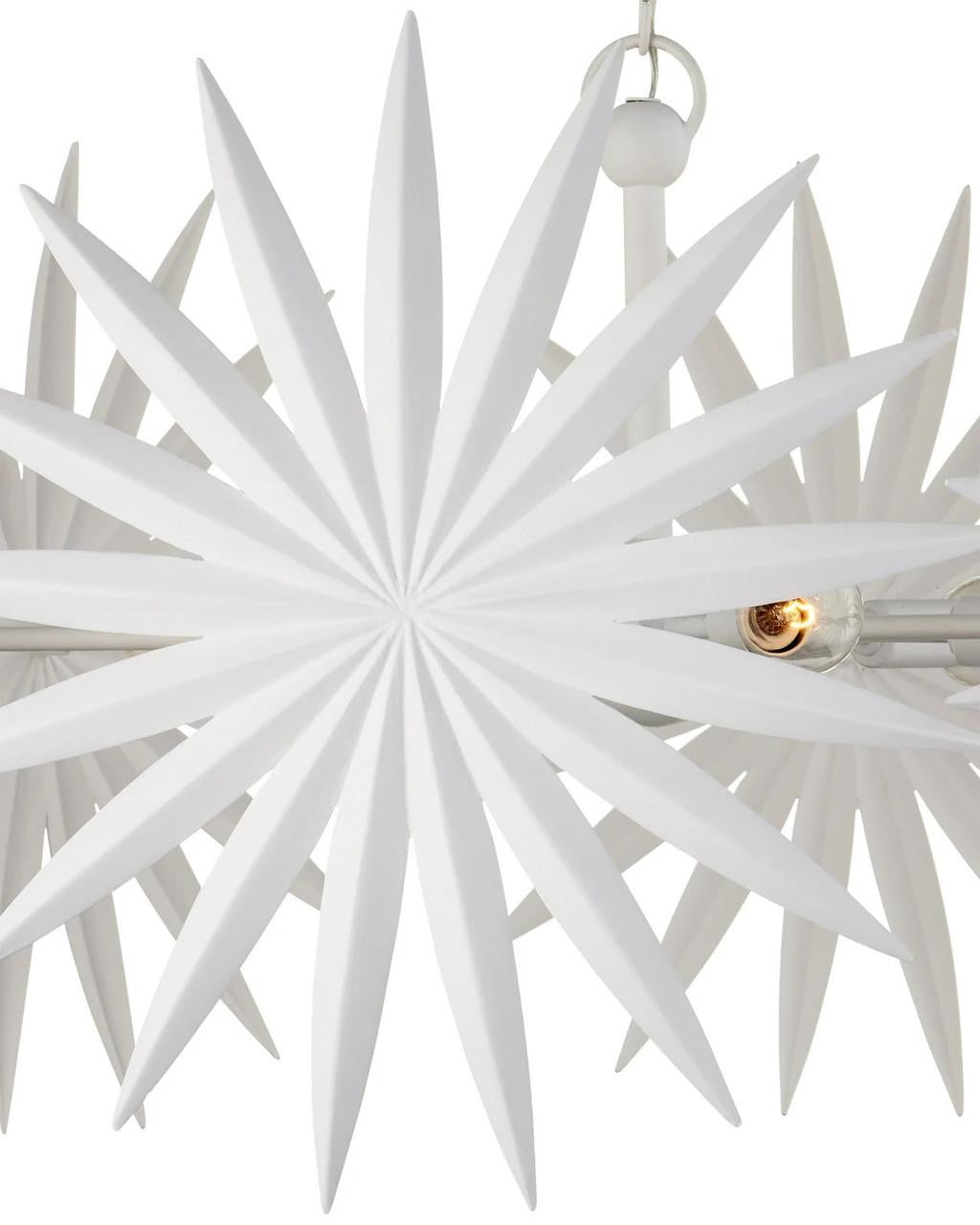 Bismarkia Small White Chandelier