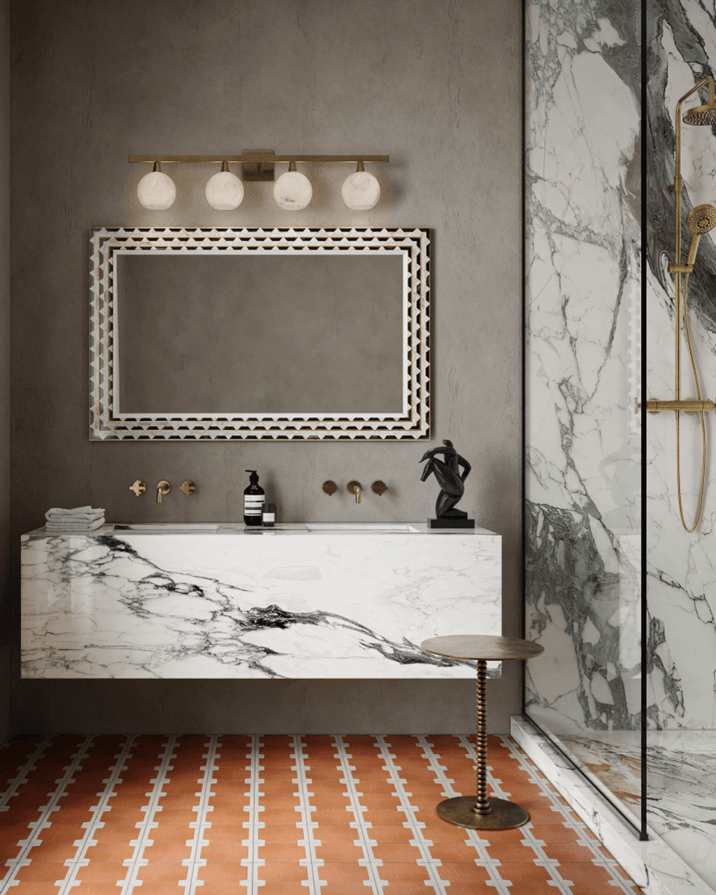 Bombelles Brass Bath Vanity Light